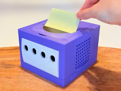GameCube Sticky Note Dispenser - No AMS