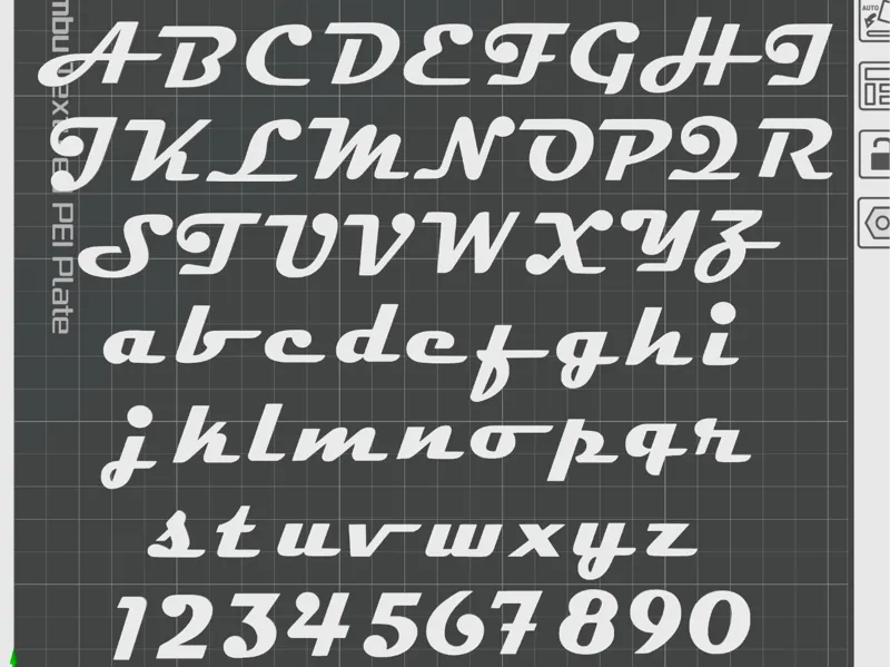 Cars Movie Script Font NO AMS
