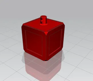 Palla di natale a forma di cubo