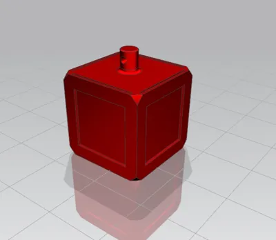 Cube-shaped Christmas ball