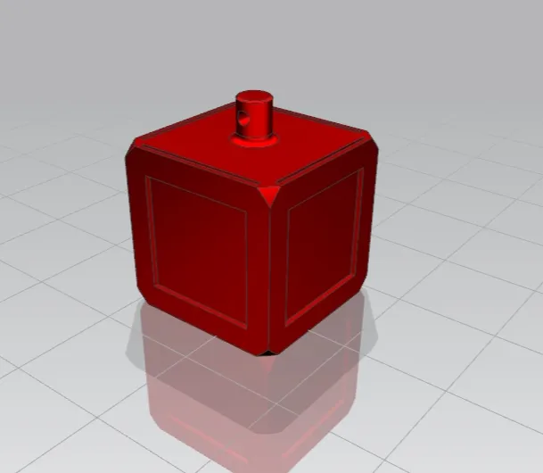 Palla di natale a forma di cubo