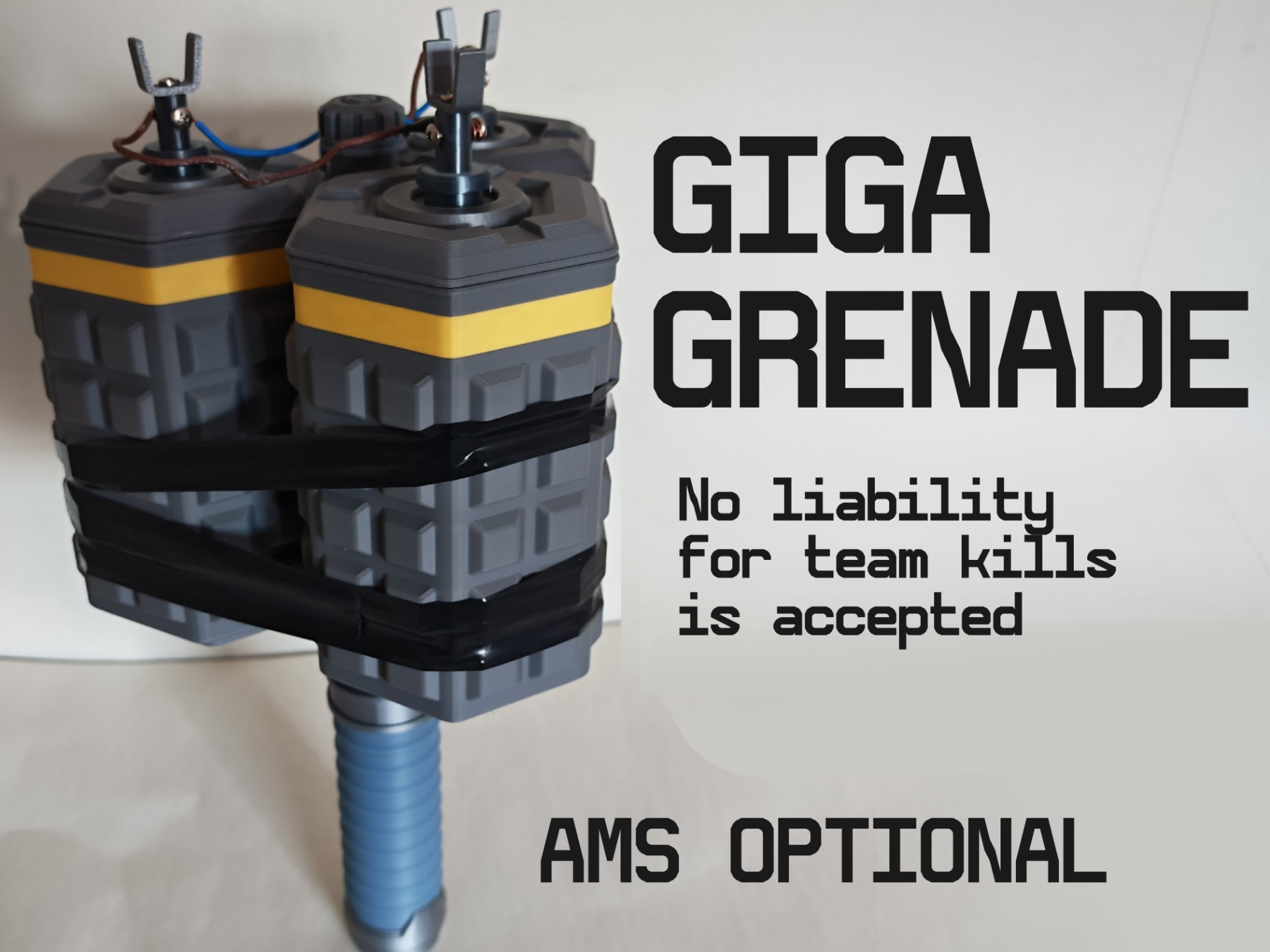 Giga Grenade Prop for Helldivers 2 Cosplay