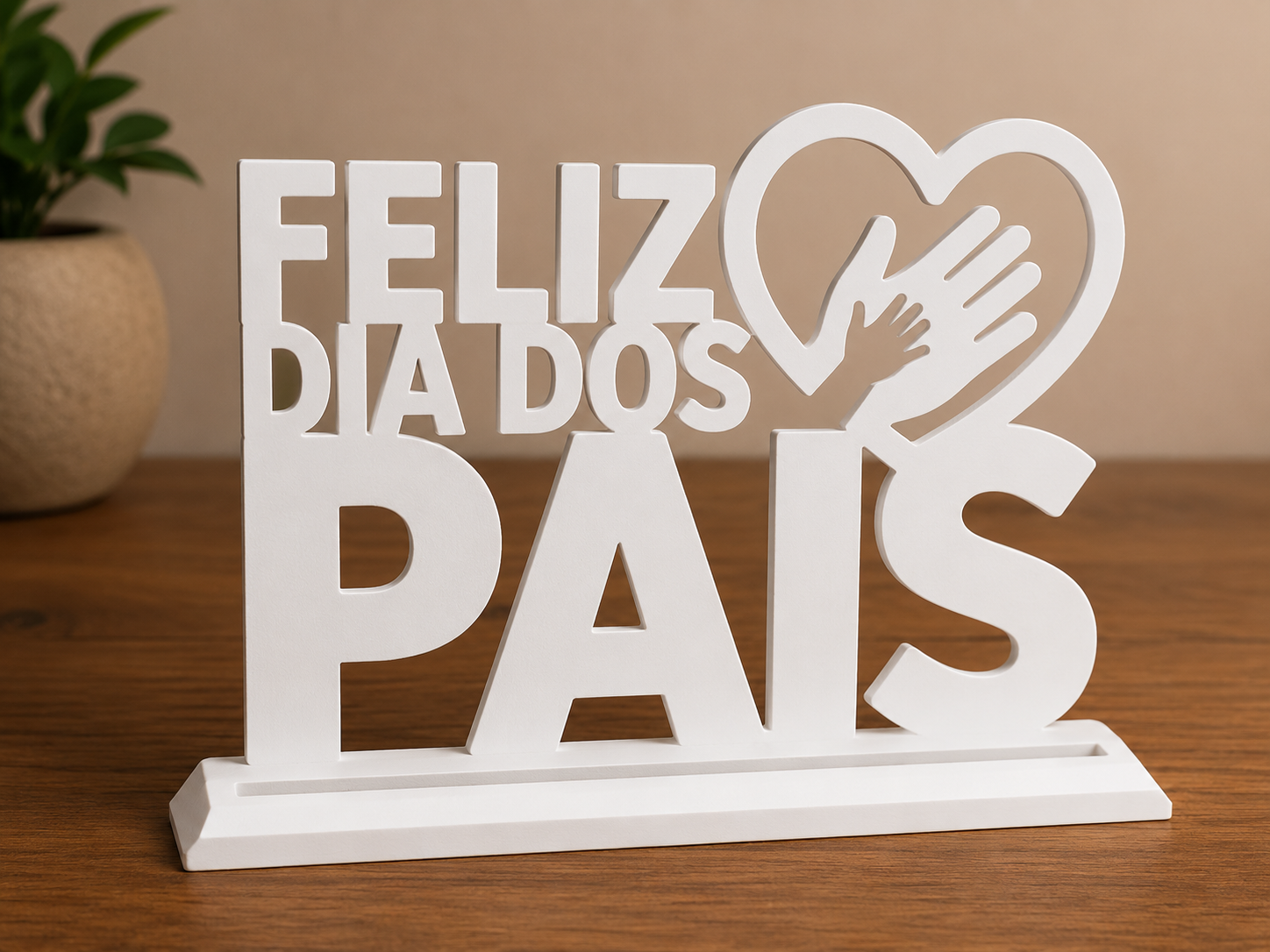 Placa Decorativa - Feliz Dia dos Pais - 1