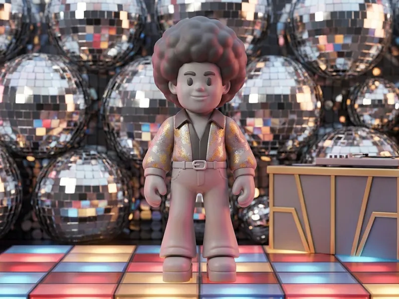 danseur de disco mignon