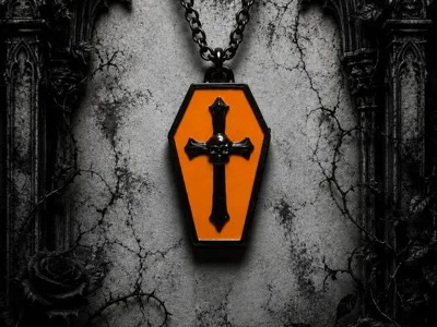 Skull coffin Ams Necklace Fast Print