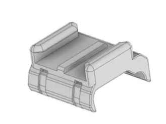 Action camera chin mount for Poc Otocon helment