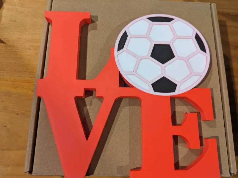 Love Soccer sign