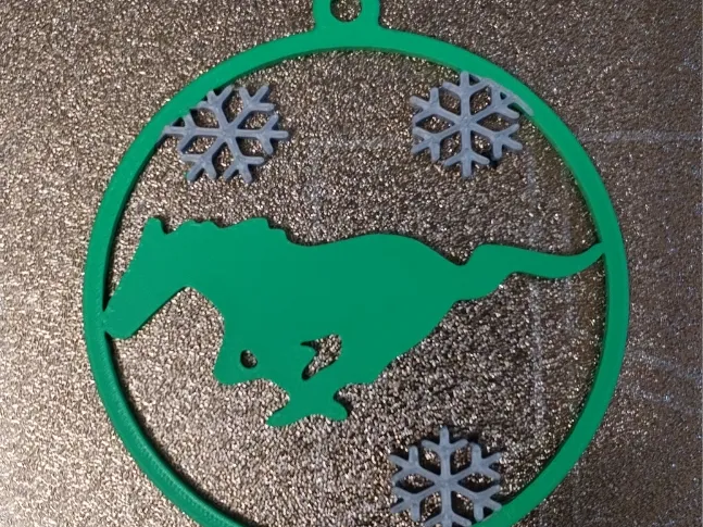 Mustang christmas tree decor or ball
