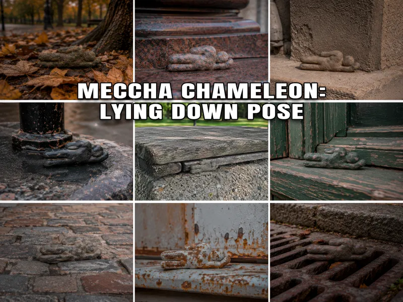 Meccha Chameleon: Lying Down Pose Character