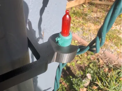 Gutter Downspout Christmas Light Clip