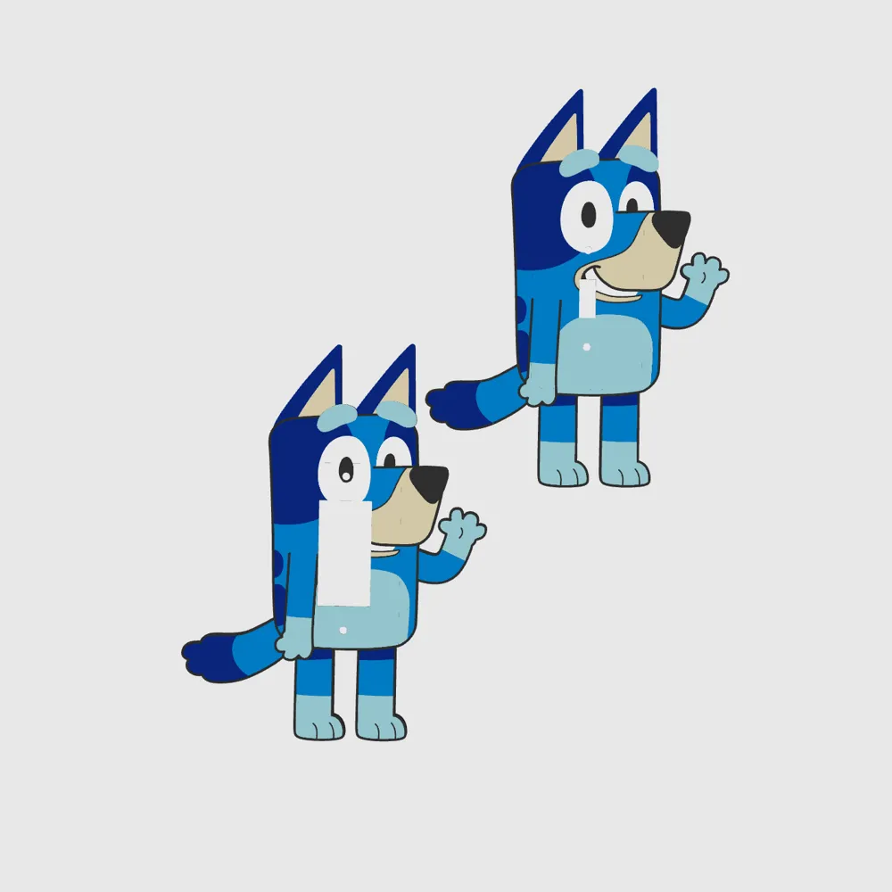 Bluey - Light Switch Cover - Free 3D Print Model - MakerWorld