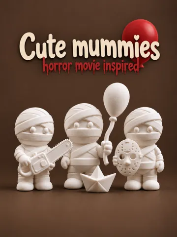 Pieza para disfraz o exhibición: Cute mummies, horror movie inspired — vista de referencia 2