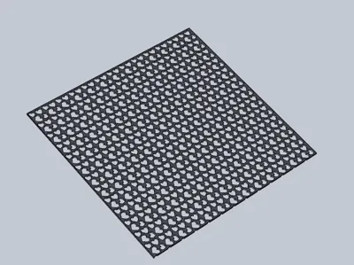 heart-shaped stencil for cake decorating