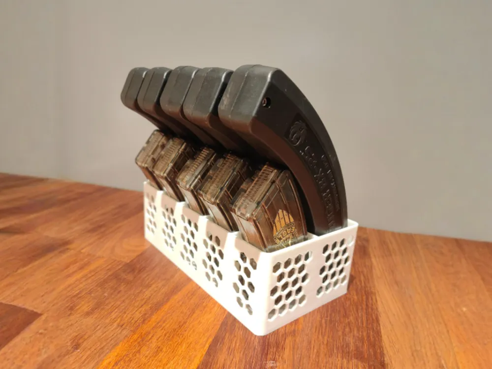 Ruger 10/22 Magazine Storage Rack – 5 & 10 Slot - Free 3D Print Model ...