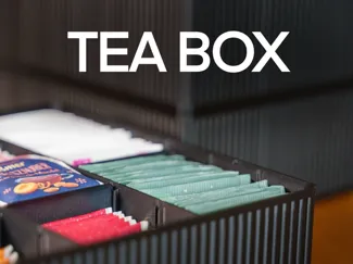 Stackable Tea Box with adjustable divider