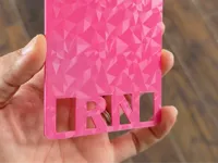 Porte-badge horizontal extra-long pour infirmière (RN) — photo 2