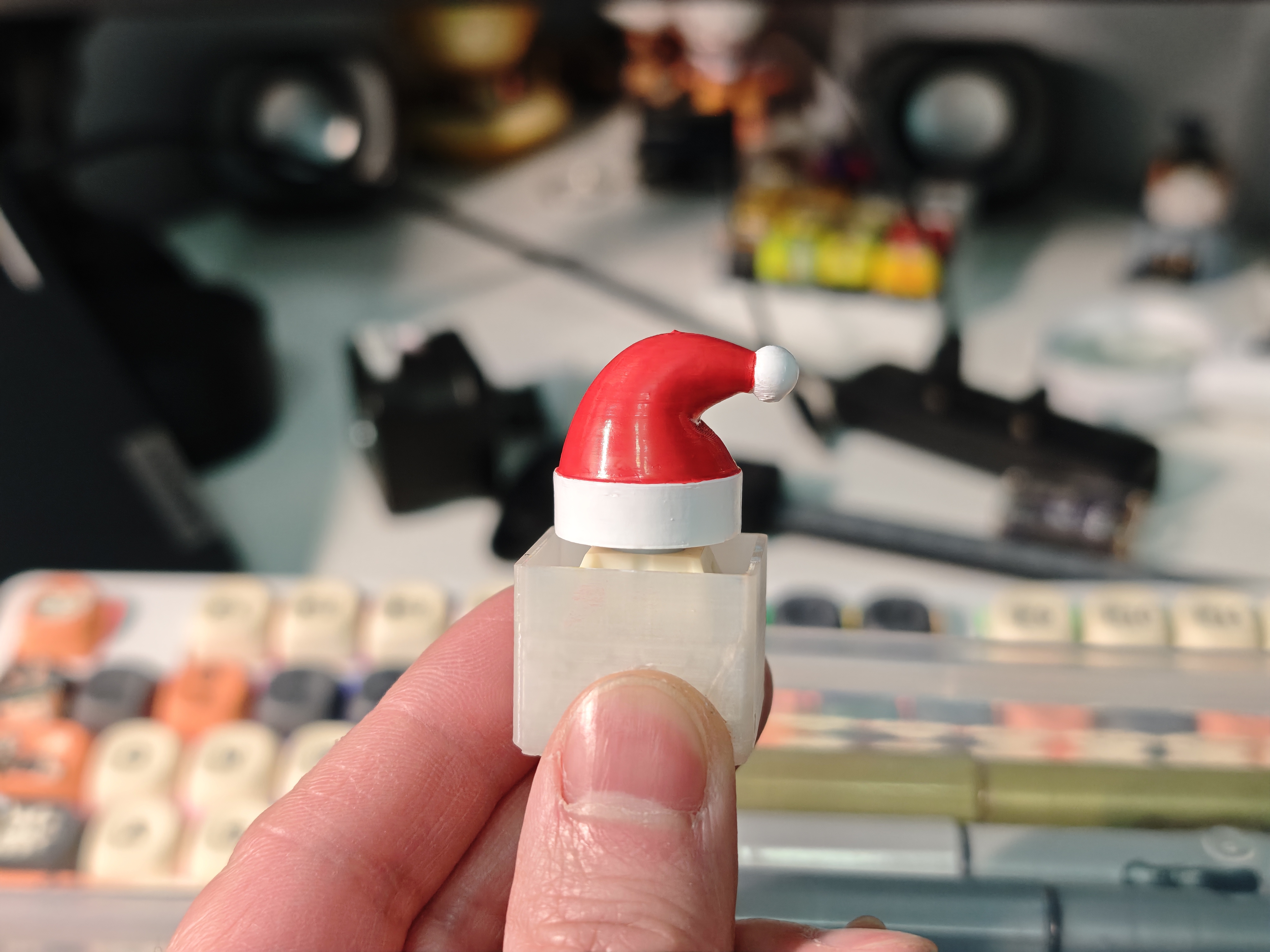Miniatura 2 do modelo 3D 圣诞帽键帽