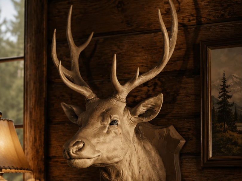 Tête de Cerf Majestueux 