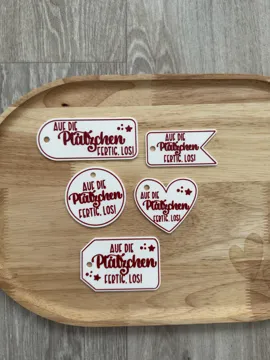 Letrero o emblema decorativo: Auf die Plätzchen, fertig, los! — vista de referencia 3