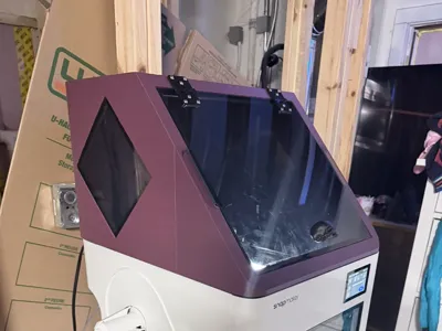 Snapmaker U1 Top Hat By. Srin added side windows
