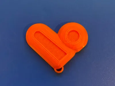bionic heart keychain