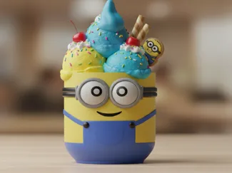 Minion ice cream holder 