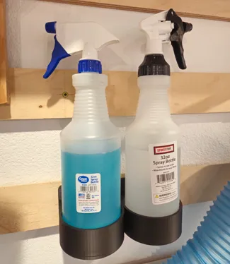 Wall Mounted Spray Bottle Holder