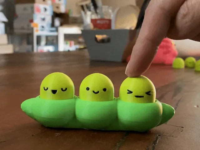 Edamame Peapod Clicker Fidget Toy