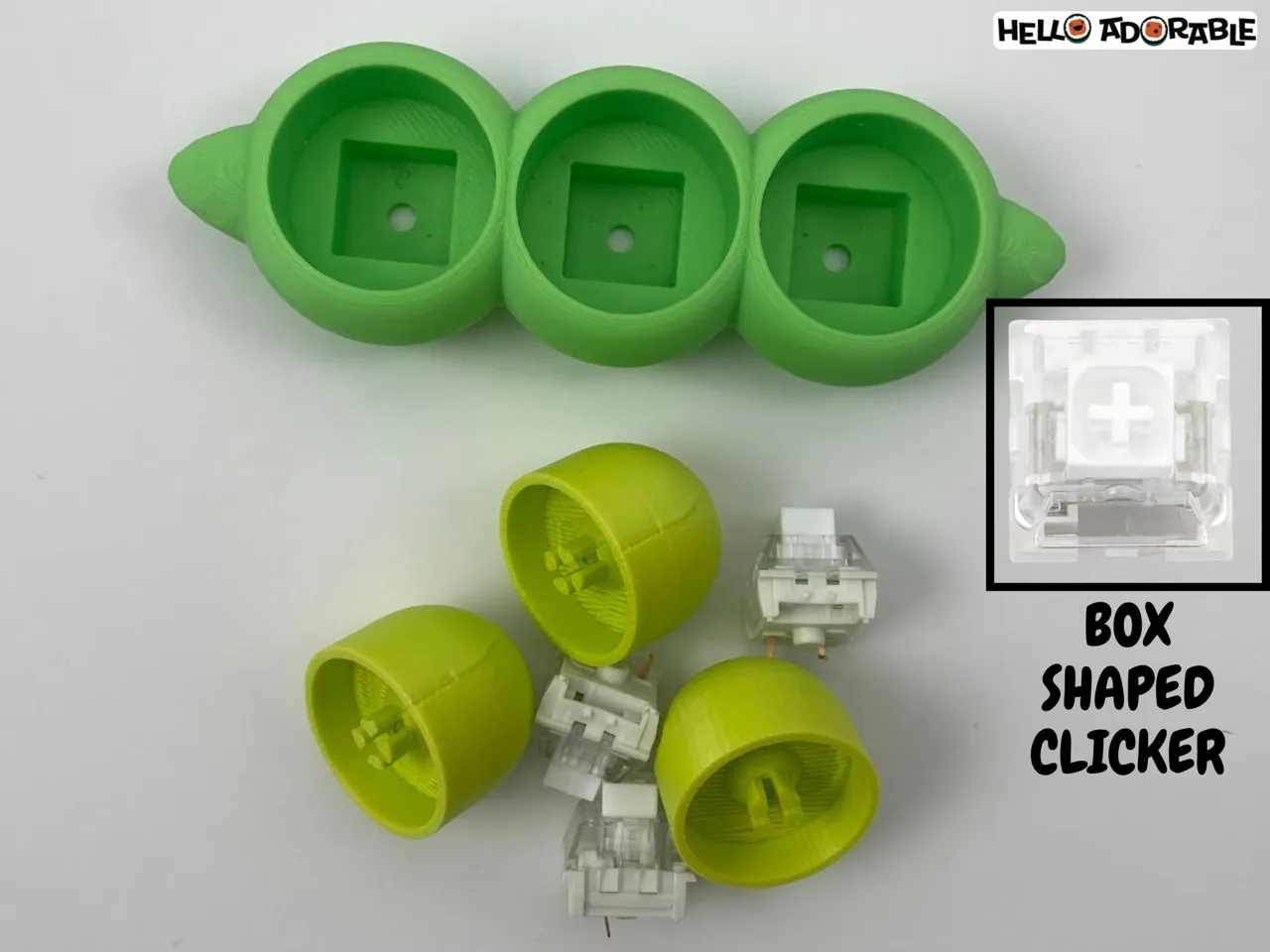 Edamame Peapod Clicker Fidget Toy view 3