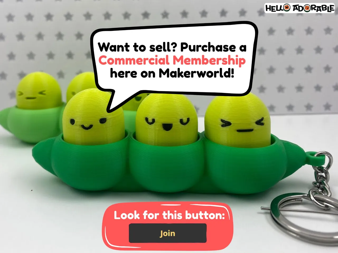 Edamame Peapod Clicker Fidget Toy view 4