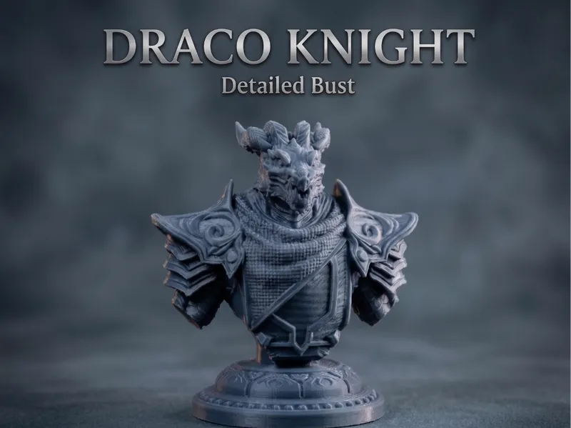 Draco Knight - High-Detail Fantasy Bust