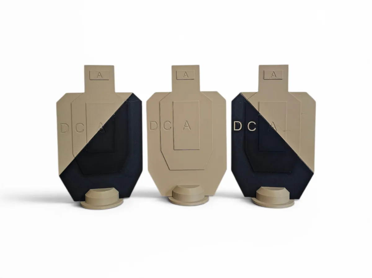 Fire Target Plotter Dry Fire USPSA Target Pack with Stands - Free 3D Print Model - MakerWorld
