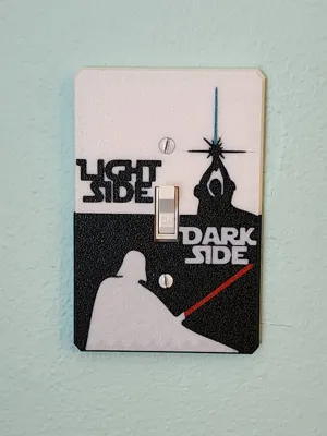 Star Wars Light Side/Dark Side Light Switch Cover by wanamaa MakerWorld