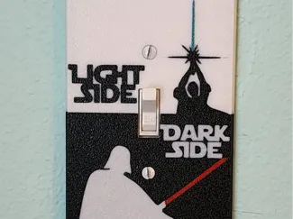 Star Wars Light Side/Dark Side Light Switch Cover