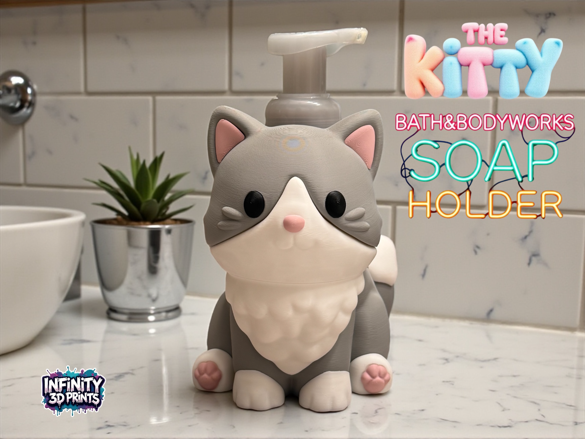 MULTIPART/AMS KITTY BATH AND BODYWORKSSOAP HOLDER 
