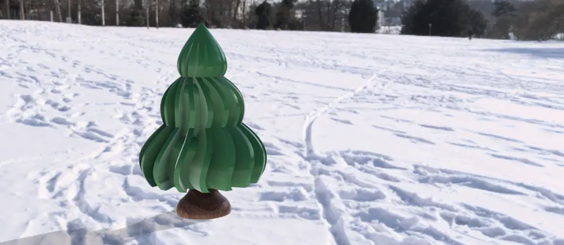 Cute Spiral Christmas Tree