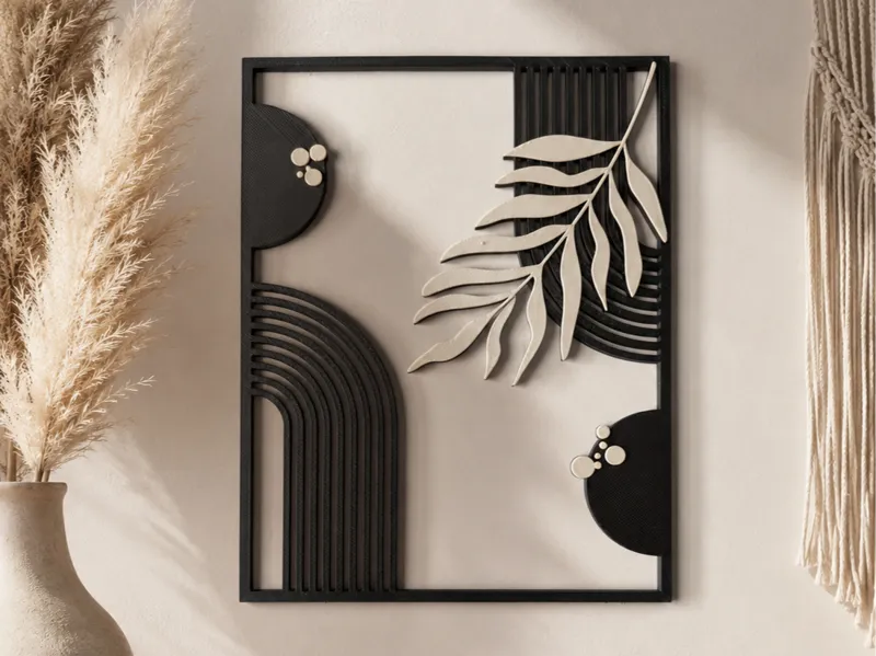 Boho Stil Wandbild Kunst Modern Flower Scandi