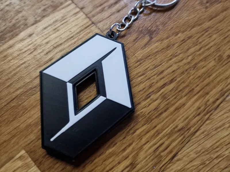 Renault logo double keychain