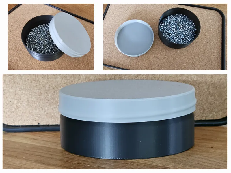Screwable Jar with Lid Vasemode Schraubdose+Deckel