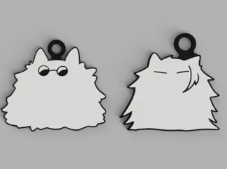 Fluffy Duo Geto and Gojo Cat