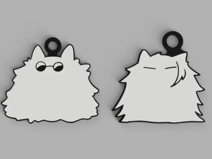 Fluffy Duo Geto and Gojo Cat
