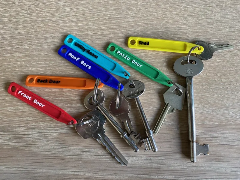 Key Tag Fob Label