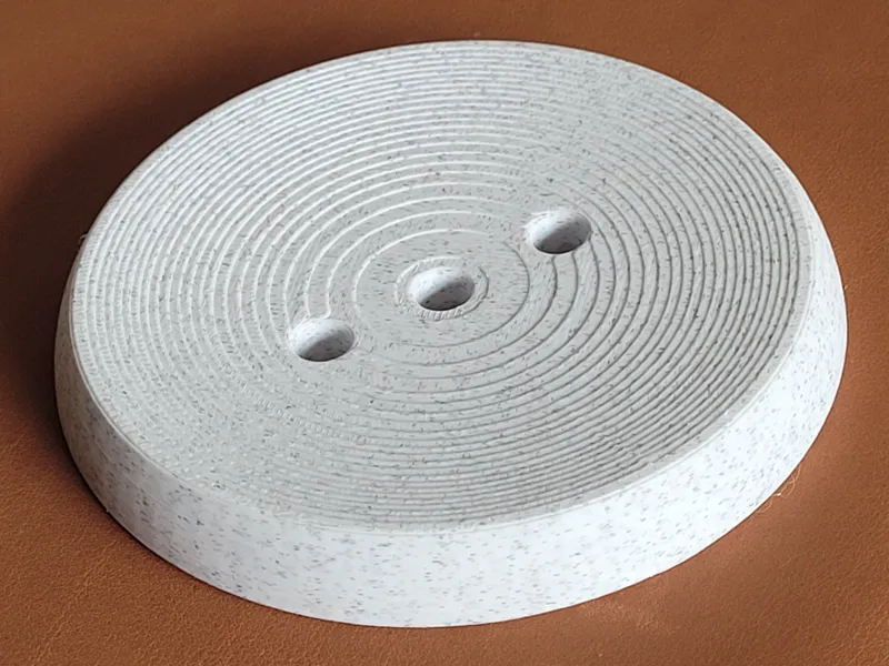 Round soap dish + feet