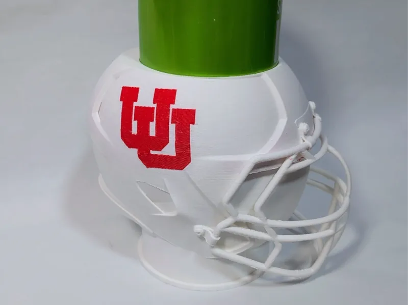 Utah Utes Mini Football Helmet Beverage Can Holder