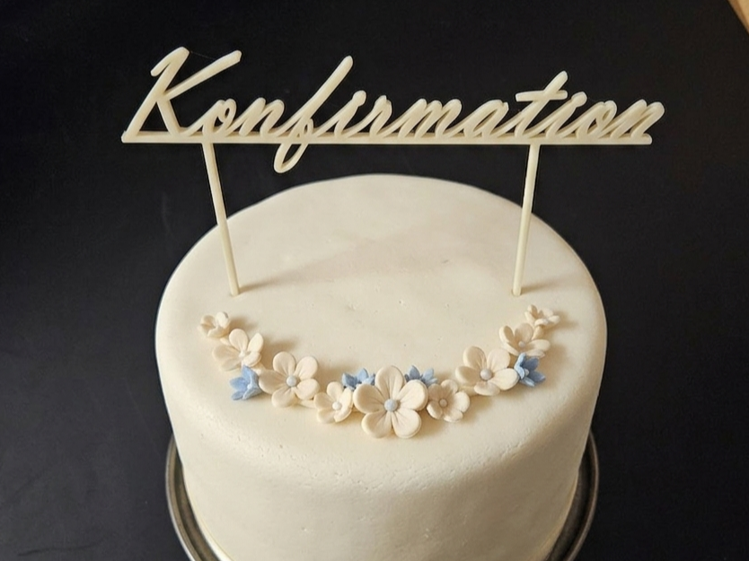 Tortenaufsatz Konfirmation Cake Topper