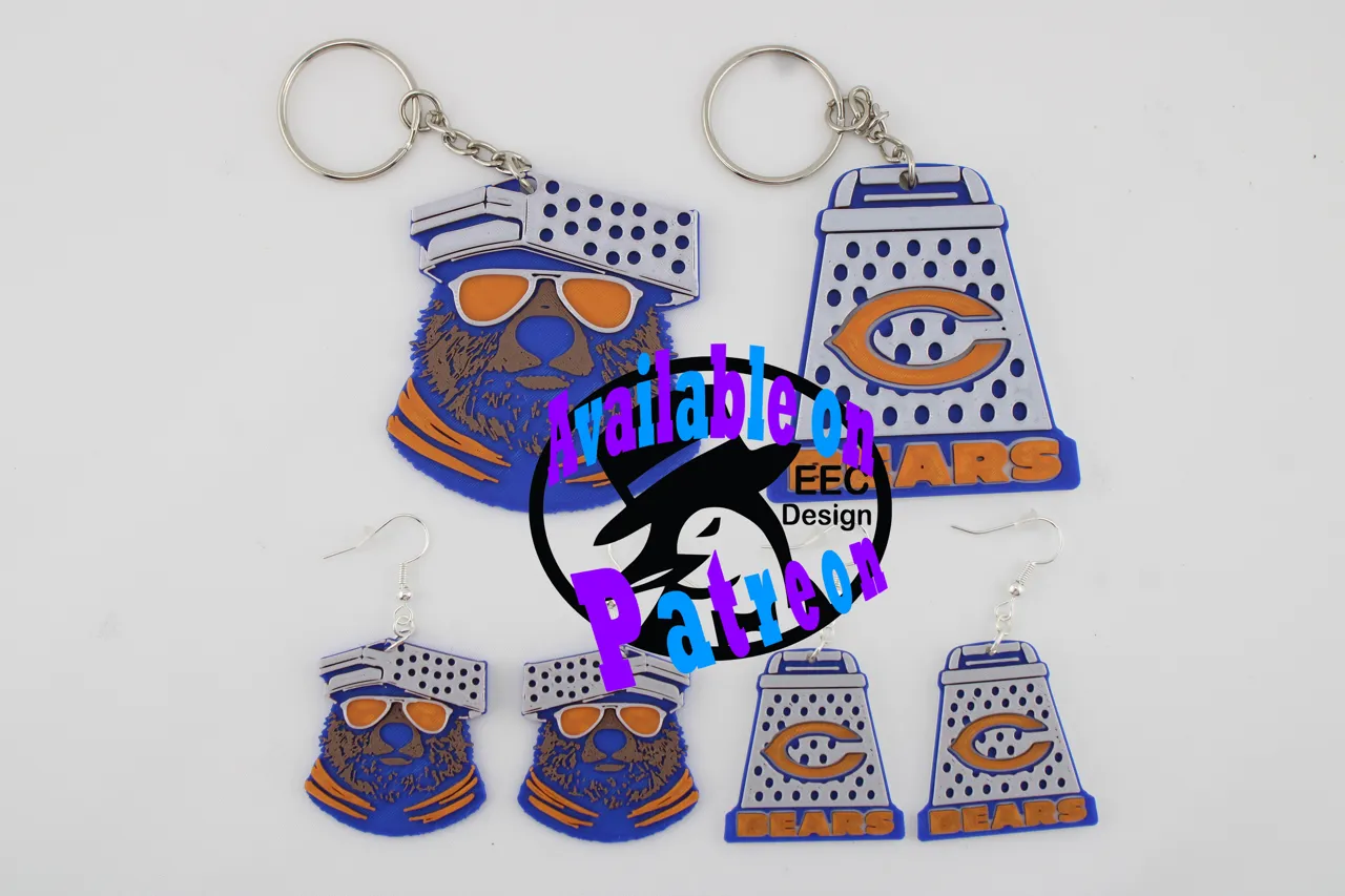 Chicago Bears Earrings view 3