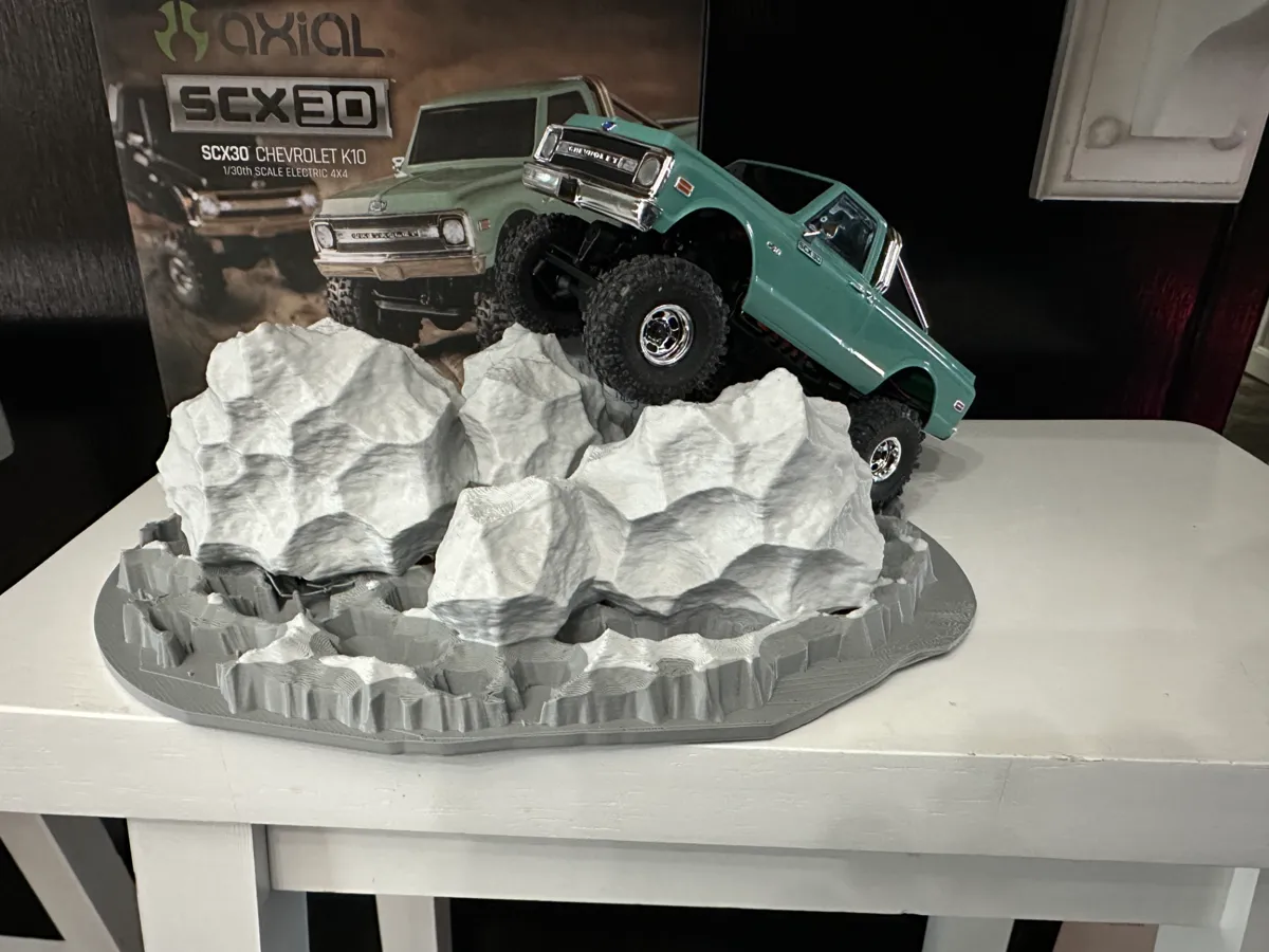 1/30 Scale RC Rock Crawling Rocks / Display Base - Free 3D Print Model ...