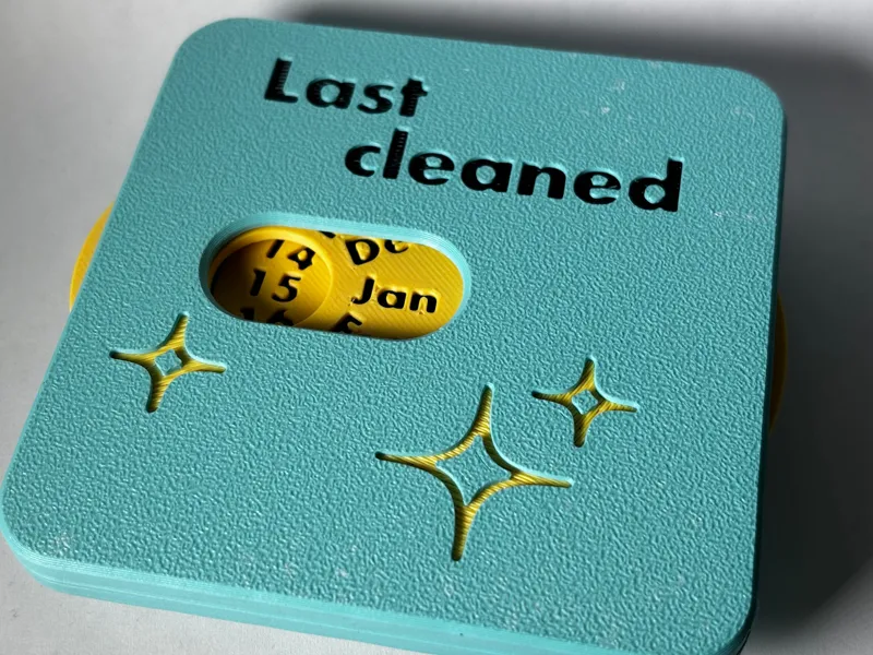 Last Cleaned Fridge Magnet