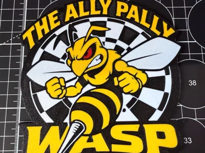 The Ally Pally Wasp Darts Plaque