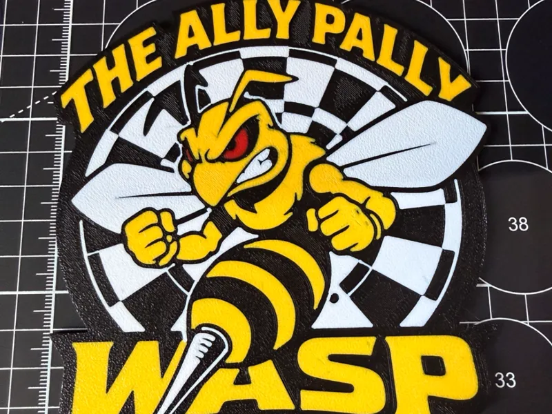 The Ally Pally Wasp Darts Plaque